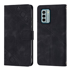 Handytasche Stand Schutzhülle Flip Leder Hülle YB3 für Nokia G22 Schwarz