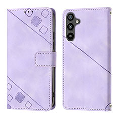 Handytasche Stand Schutzhülle Flip Leder Hülle YB3 für Samsung Galaxy A34 5G Violett