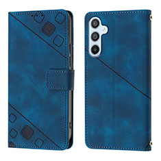 Handytasche Stand Schutzhülle Flip Leder Hülle YB3 für Samsung Galaxy A54 5G Blau