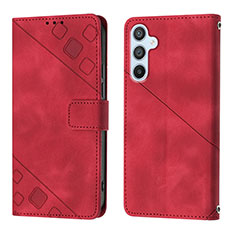 Handytasche Stand Schutzhülle Flip Leder Hülle YB3 für Samsung Galaxy A54 5G Rot