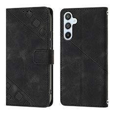 Handytasche Stand Schutzhülle Flip Leder Hülle YB3 für Samsung Galaxy A54 5G Schwarz