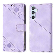 Handytasche Stand Schutzhülle Flip Leder Hülle YB3 für Samsung Galaxy Quantum4 5G Violett