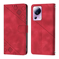 Handytasche Stand Schutzhülle Flip Leder Hülle YB3 für Xiaomi Mi 12 Lite NE 5G Rot