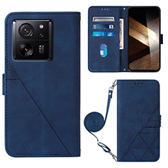 Handytasche Stand Schutzhülle Flip Leder Hülle YB3 für Xiaomi Mi 13T 5G Blau