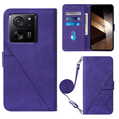 Handytasche Stand Schutzhülle Flip Leder Hülle YB3 für Xiaomi Mi 13T Pro 5G Violett