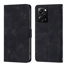 Handytasche Stand Schutzhülle Flip Leder Hülle YB3 für Xiaomi Poco X5 Pro 5G Schwarz