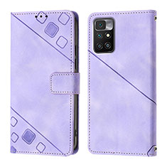 Handytasche Stand Schutzhülle Flip Leder Hülle YB3 für Xiaomi Redmi 10 Prime Violett