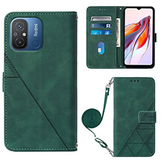 Handytasche Stand Schutzhülle Flip Leder Hülle YB3 für Xiaomi Redmi 11A 4G Grün
