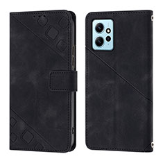 Handytasche Stand Schutzhülle Flip Leder Hülle YB3 für Xiaomi Redmi Note 12 4G Schwarz