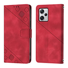 Handytasche Stand Schutzhülle Flip Leder Hülle YB3 für Xiaomi Redmi Note 12 Explorer Rot