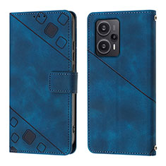 Handytasche Stand Schutzhülle Flip Leder Hülle YB3 für Xiaomi Redmi Note 12 Turbo 5G Blau