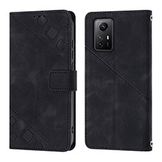 Handytasche Stand Schutzhülle Flip Leder Hülle YB3 für Xiaomi Redmi Note 12S Schwarz