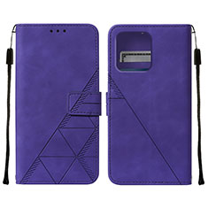 Handytasche Stand Schutzhülle Flip Leder Hülle YB4 für Motorola Moto X40 5G Violett