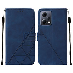 Handytasche Stand Schutzhülle Flip Leder Hülle YB4 für Xiaomi Poco X5 5G Blau
