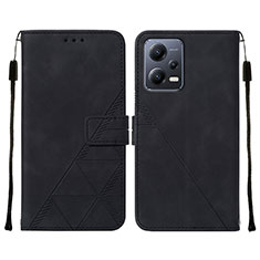 Handytasche Stand Schutzhülle Flip Leder Hülle YB4 für Xiaomi Poco X5 5G Schwarz