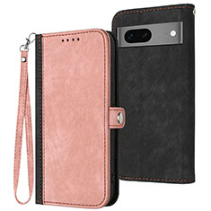 Handytasche Stand Schutzhülle Flip Leder Hülle YX1 für Google Pixel 7 5G Rosegold