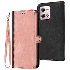 Handytasche Stand Schutzhülle Flip Leder Hülle YX1 für Motorola Moto G Stylus (2023) 4G Rosegold