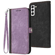 Handytasche Stand Schutzhülle Flip Leder Hülle YX1 für Samsung Galaxy S21 FE 5G Violett