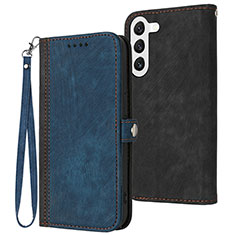 Handytasche Stand Schutzhülle Flip Leder Hülle YX1 für Samsung Galaxy S23 Plus 5G Blau