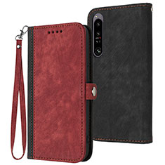 Handytasche Stand Schutzhülle Flip Leder Hülle YX1 für Sony Xperia 1 IV Rot