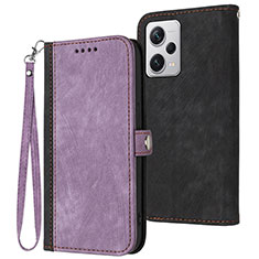 Handytasche Stand Schutzhülle Flip Leder Hülle YX1 für Xiaomi Redmi Note 12 Explorer Violett