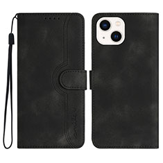 Handytasche Stand Schutzhülle Flip Leder Hülle YX2 für Apple iPhone 13 Schwarz