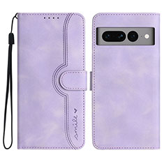 Handytasche Stand Schutzhülle Flip Leder Hülle YX2 für Google Pixel 7 Pro 5G Violett