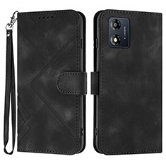 Handytasche Stand Schutzhülle Flip Leder Hülle YX2 für Motorola Moto E13 Schwarz