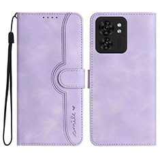 Handytasche Stand Schutzhülle Flip Leder Hülle YX2 für Motorola Moto Edge 40 5G Violett