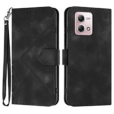 Handytasche Stand Schutzhülle Flip Leder Hülle YX2 für Motorola Moto G Stylus (2023) 4G Schwarz