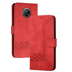 Handytasche Stand Schutzhülle Flip Leder Hülle YX2 für Nokia G10 Rot