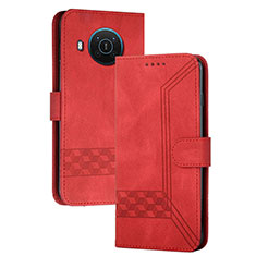 Handytasche Stand Schutzhülle Flip Leder Hülle YX2 für Nokia X20 Rot