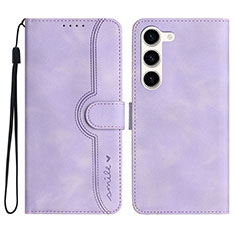 Handytasche Stand Schutzhülle Flip Leder Hülle YX2 für Samsung Galaxy S23 5G Violett