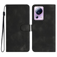 Handytasche Stand Schutzhülle Flip Leder Hülle YX2 für Xiaomi Mi 12 Lite NE 5G Schwarz