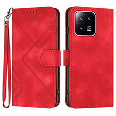 Handytasche Stand Schutzhülle Flip Leder Hülle YX2 für Xiaomi Mi 13 5G Rot