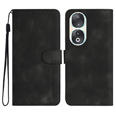 Handytasche Stand Schutzhülle Flip Leder Hülle YX3 für Huawei Honor 90 5G Schwarz