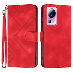 Handytasche Stand Schutzhülle Flip Leder Hülle YX3 für Xiaomi Mi 13 Lite 5G Rot