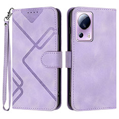 Handytasche Stand Schutzhülle Flip Leder Hülle YX3 für Xiaomi Mi 13 Lite 5G Violett