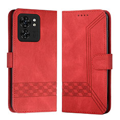 Handytasche Stand Schutzhülle Flip Leder Hülle YX4 für Motorola Moto Edge (2023) 5G Rot