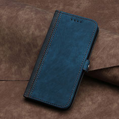 Handytasche Stand Schutzhülle Flip Leder Hülle YX5 für Apple iPhone 13 Blau