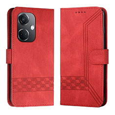 Handytasche Stand Schutzhülle Flip Leder Hülle YX5 für Oppo K11 5G Rot