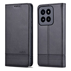 Handytasche Stand Schutzhülle Flip Leder Hülle YZ1 für Xiaomi Mi 14 5G Schwarz