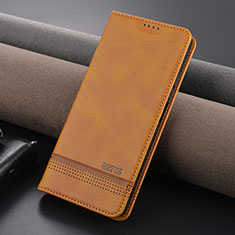 Handytasche Stand Schutzhülle Flip Leder Hülle YZ1 für Xiaomi Redmi Note 13 5G Hellbraun