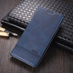 Handytasche Stand Schutzhülle Flip Leder Hülle YZ2 für Oppo A58 5G Blau