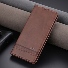 Handytasche Stand Schutzhülle Flip Leder Hülle YZ2 für Oppo A78 4G Braun