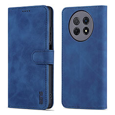 Handytasche Stand Schutzhülle Flip Leder Hülle YZ4 für Huawei Nova Y91 Blau