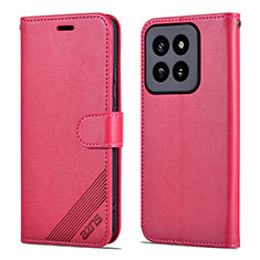 Handytasche Stand Schutzhülle Flip Leder Hülle YZ4 für Xiaomi Mi 14 5G Pink