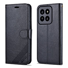 Handytasche Stand Schutzhülle Flip Leder Hülle YZ4 für Xiaomi Mi 14 Pro 5G Schwarz