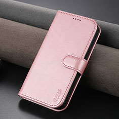 Handytasche Stand Schutzhülle Flip Leder Hülle YZ5 für Apple iPhone 15 Pro Max Rosegold