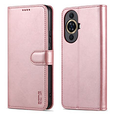 Handytasche Stand Schutzhülle Flip Leder Hülle YZ5 für Huawei Nova 11 Pro Rosegold